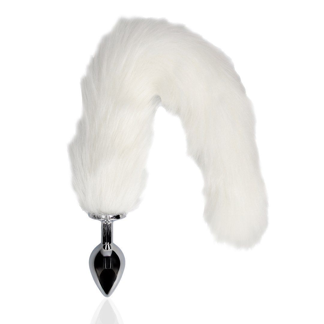 Korek analny Ouch! Fox Tail, 42.5 cm (biały)