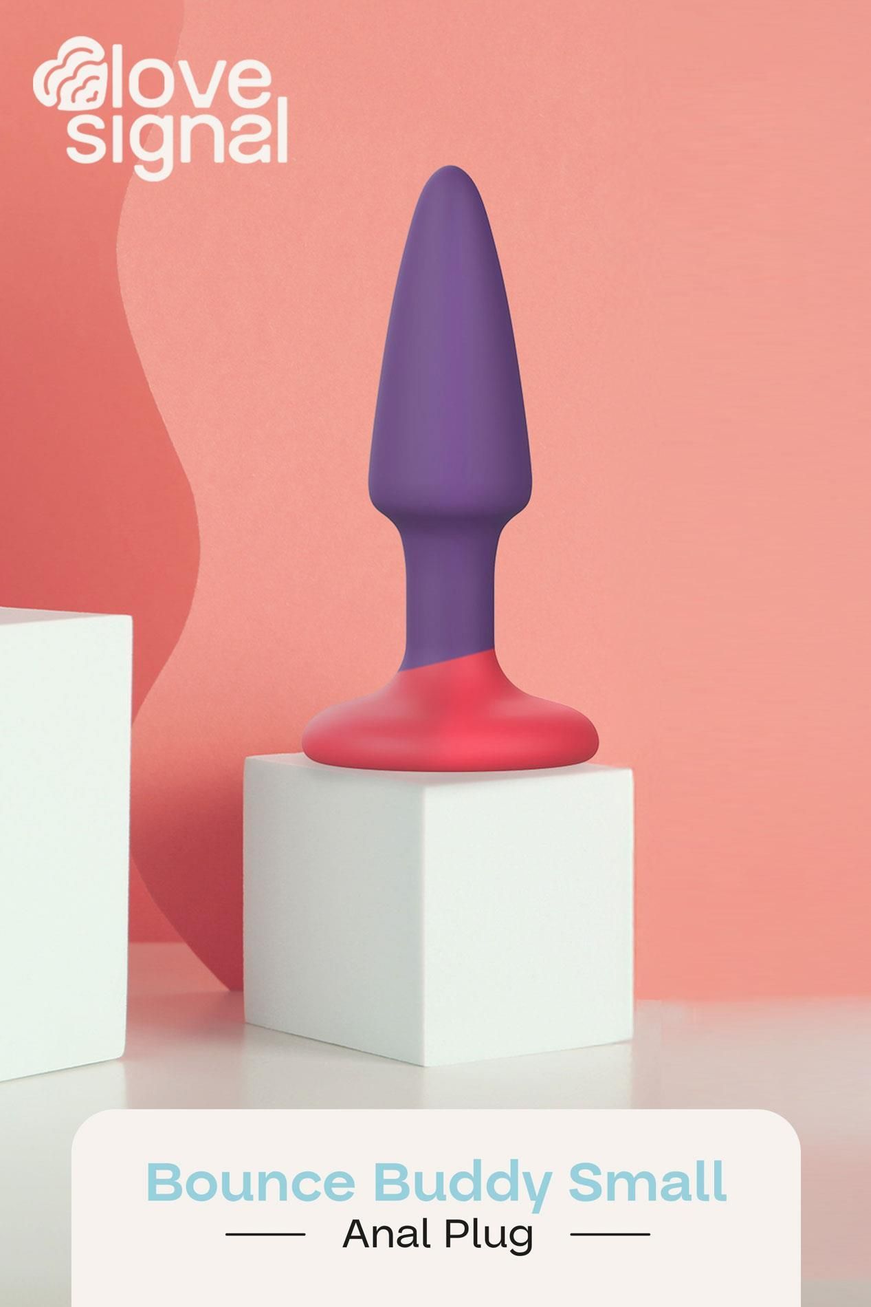 Korek analny Dream Toys Bounce Buddy Small, 9 cm (fioletowy)