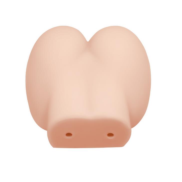Мастурбатор с вибрацией Crazy Bull Vagina And Anal Busty Butt (телесный)