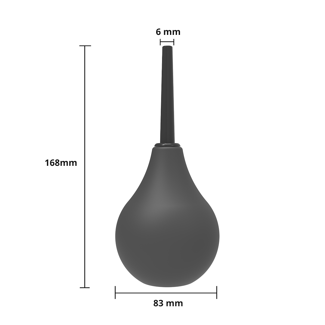 Анальный душ Erospace Wild Play C5, 224 мл (черный)