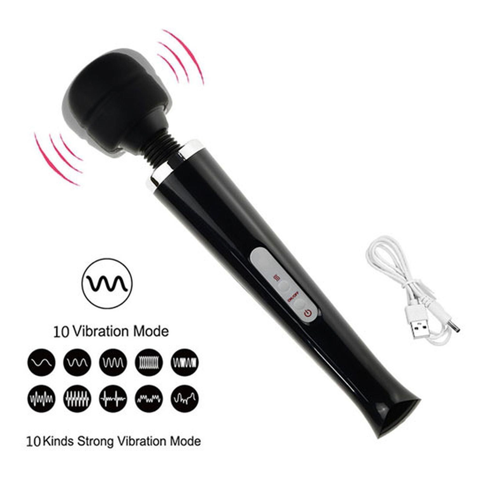 Вибромассажер Boss Series Wand, 32 см (черный)