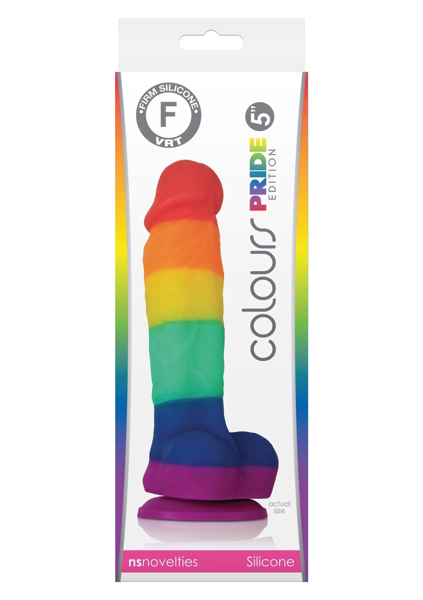 Фаллоимитатор Colours Pride Edition 5", 18,5 см (радужный)