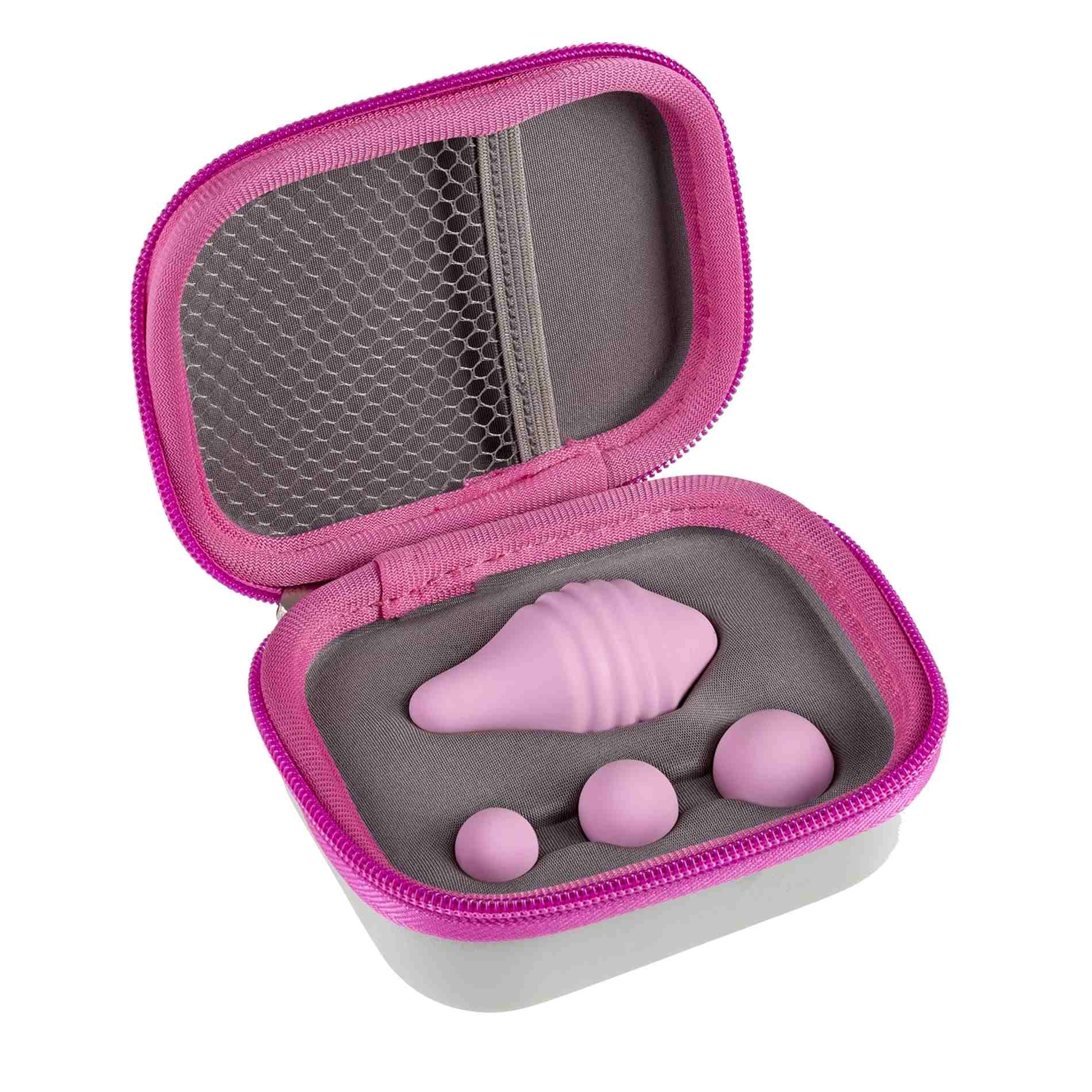 Femintimate Pelvix Silicone String - Kulki gejszy, Różowy, 6 cm