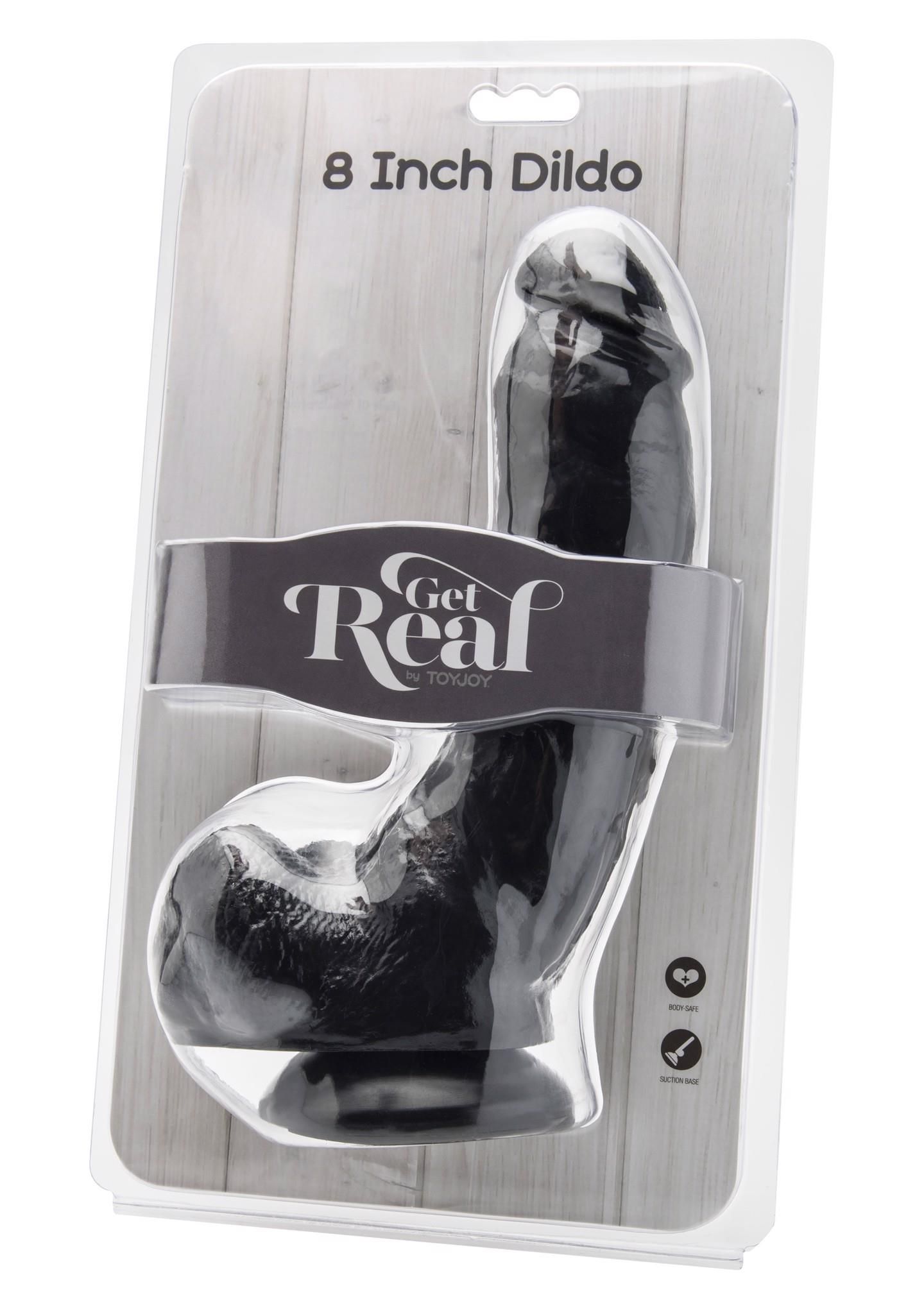 Реалистичный фаллоимитатор с присоской Get Real ToyJoy, 20,5 см (черный)