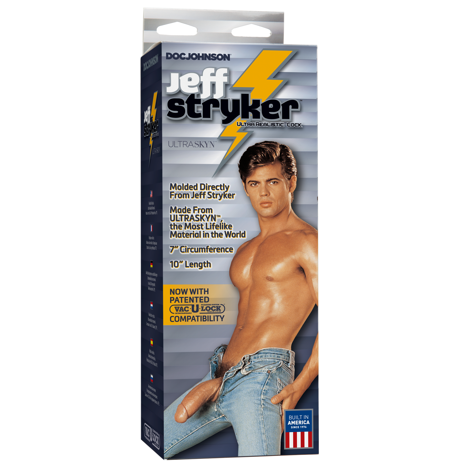 Фаллоимитатор Doc Johnson Jeff Stryker White, 24 см (телесный)