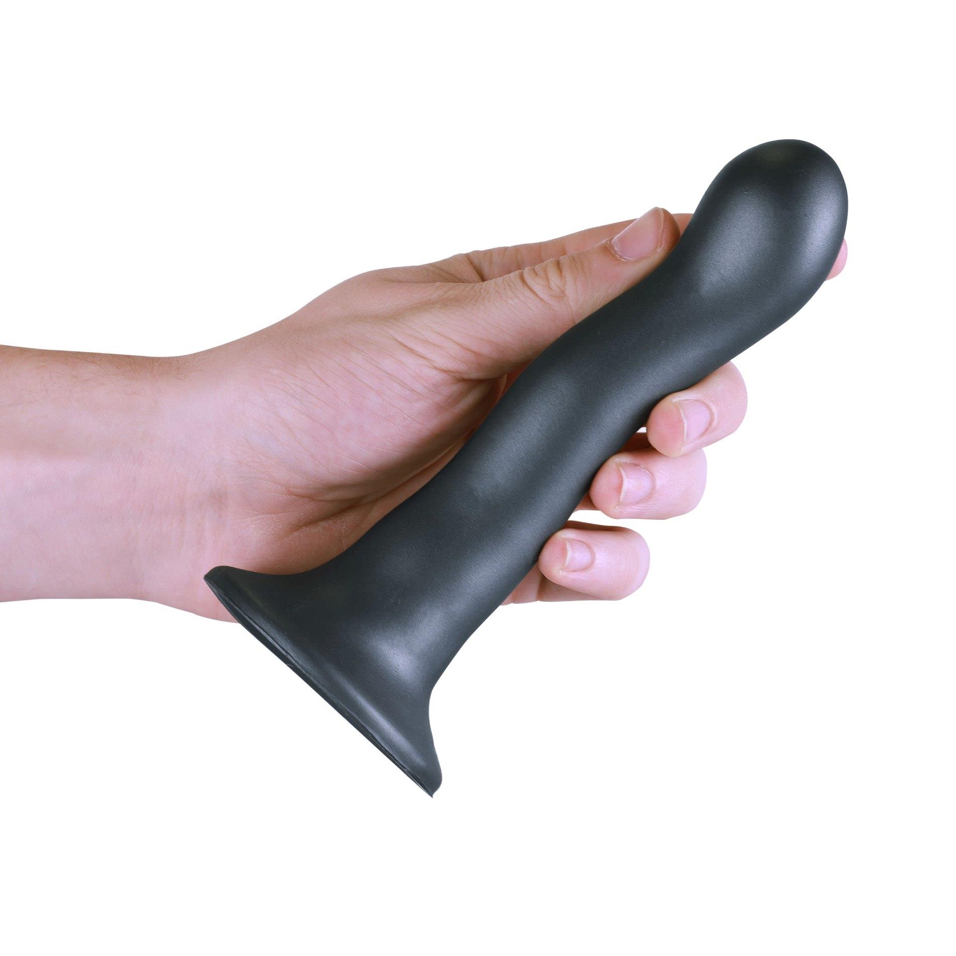 Фаллоимитатор Ouch! Curvy G-Spot Dildo 7'', 17 cm (серый)