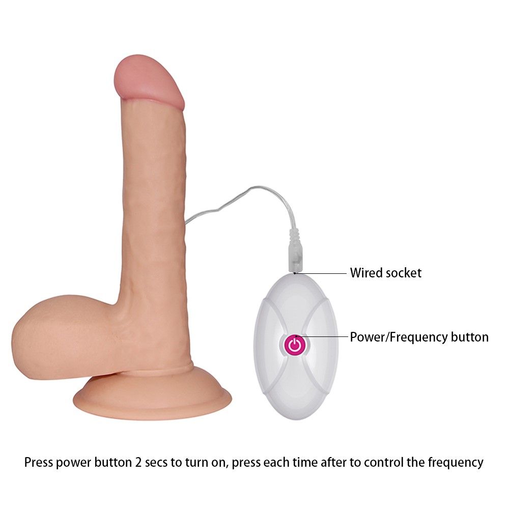 Вибратор Lovetoy The Ultra Soft Dude 7.5", 18 см (телесный)