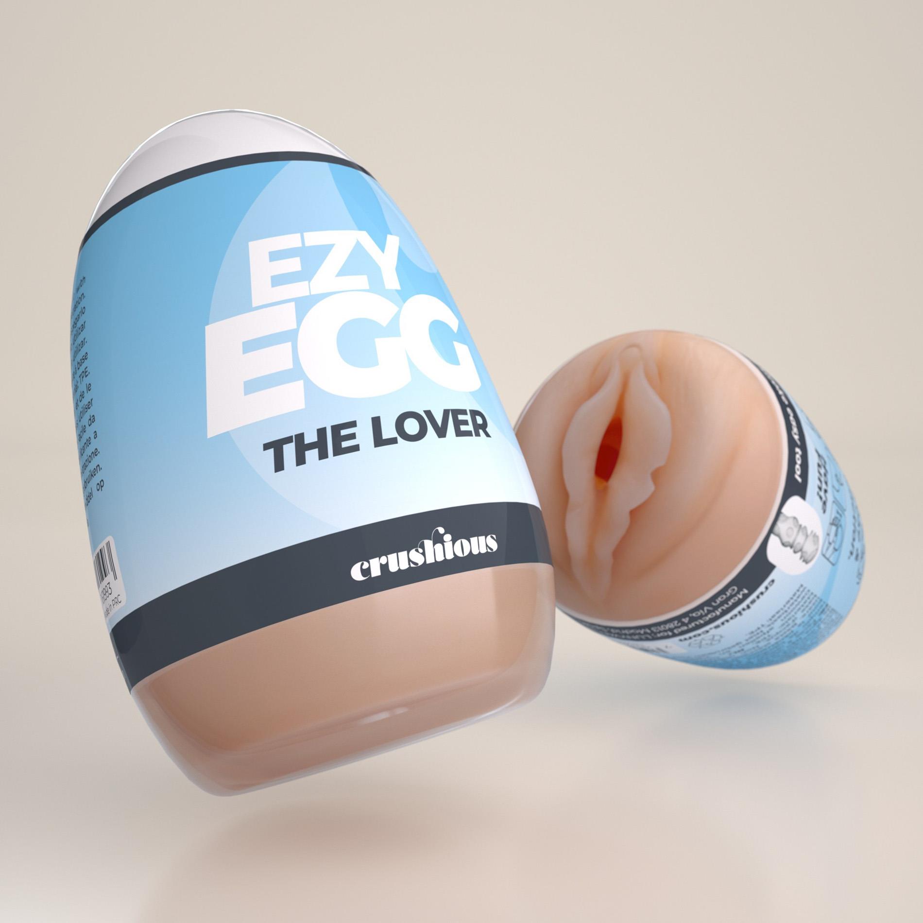 Мастурбатор яйцо Crushious Ezy Egg The Lover (телесный)