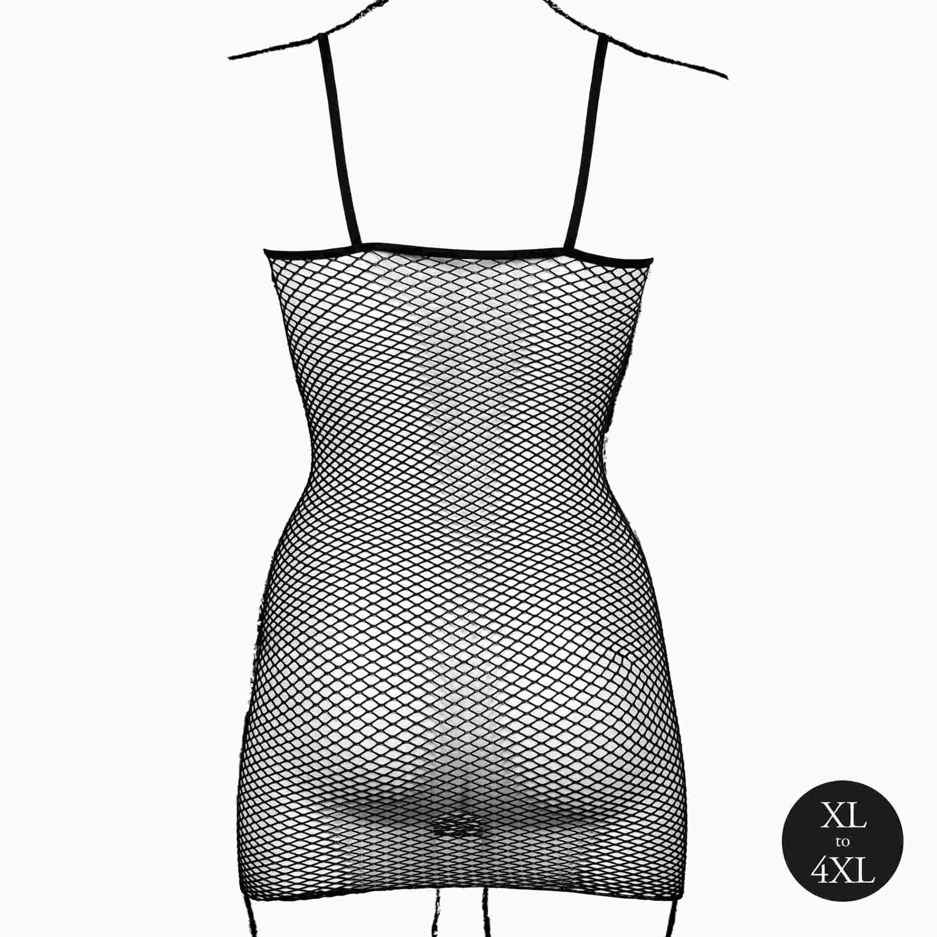 Міні-сукня Le Désir With Fishnet Structure, One Size (чорний)
