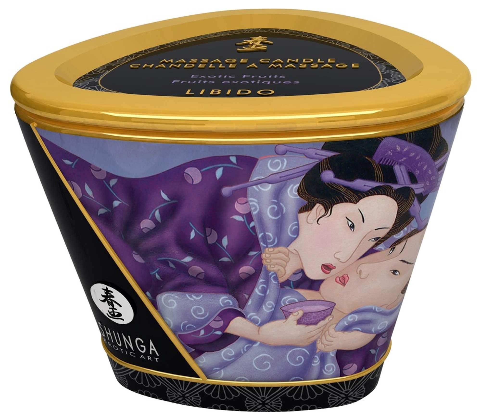Масажна свічка Shunga Massage Candle екзотичні фрукти, 170 мл