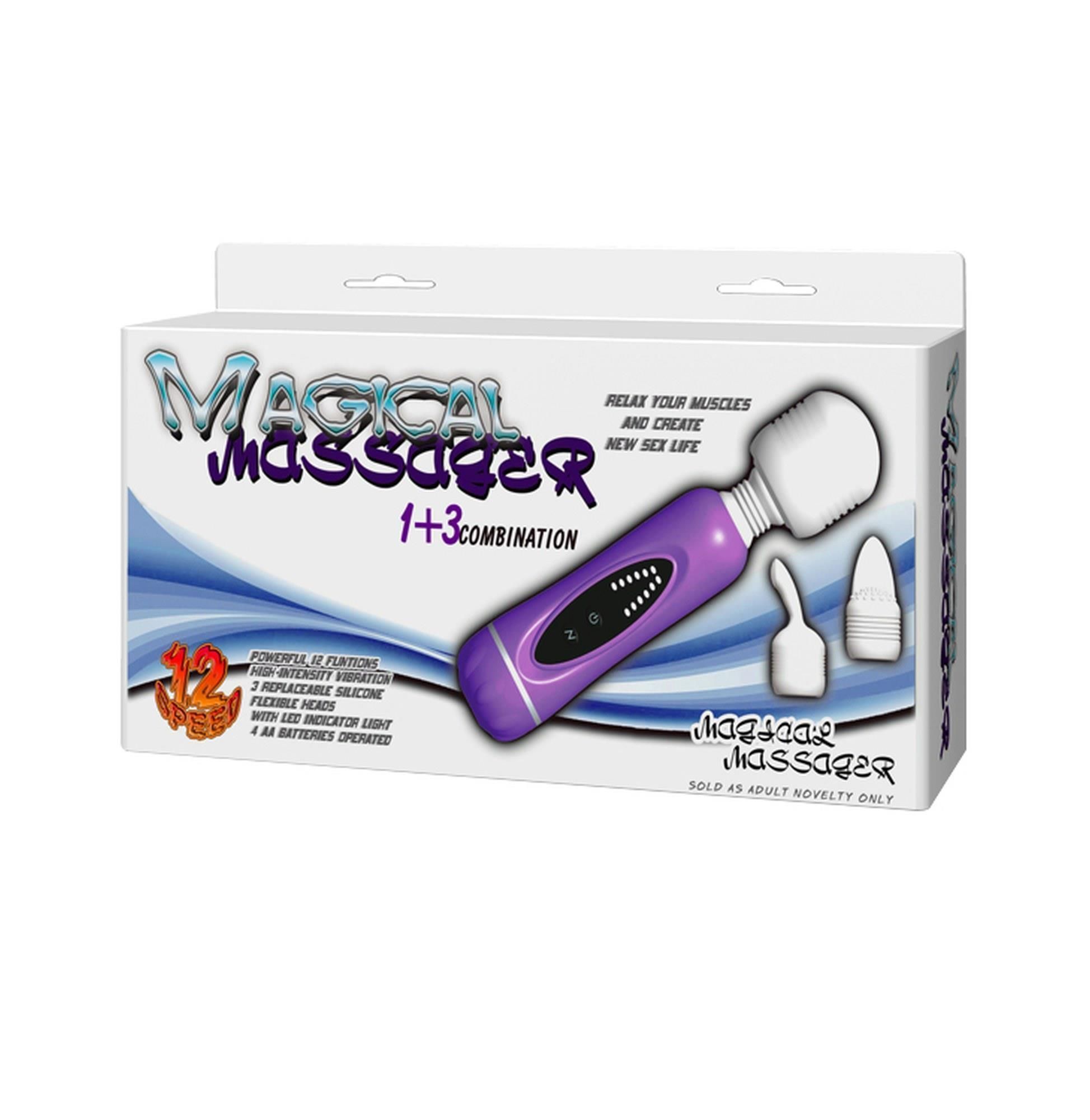 Вибромассажер Baile Magical Massager, 20 см (фиолетовый)