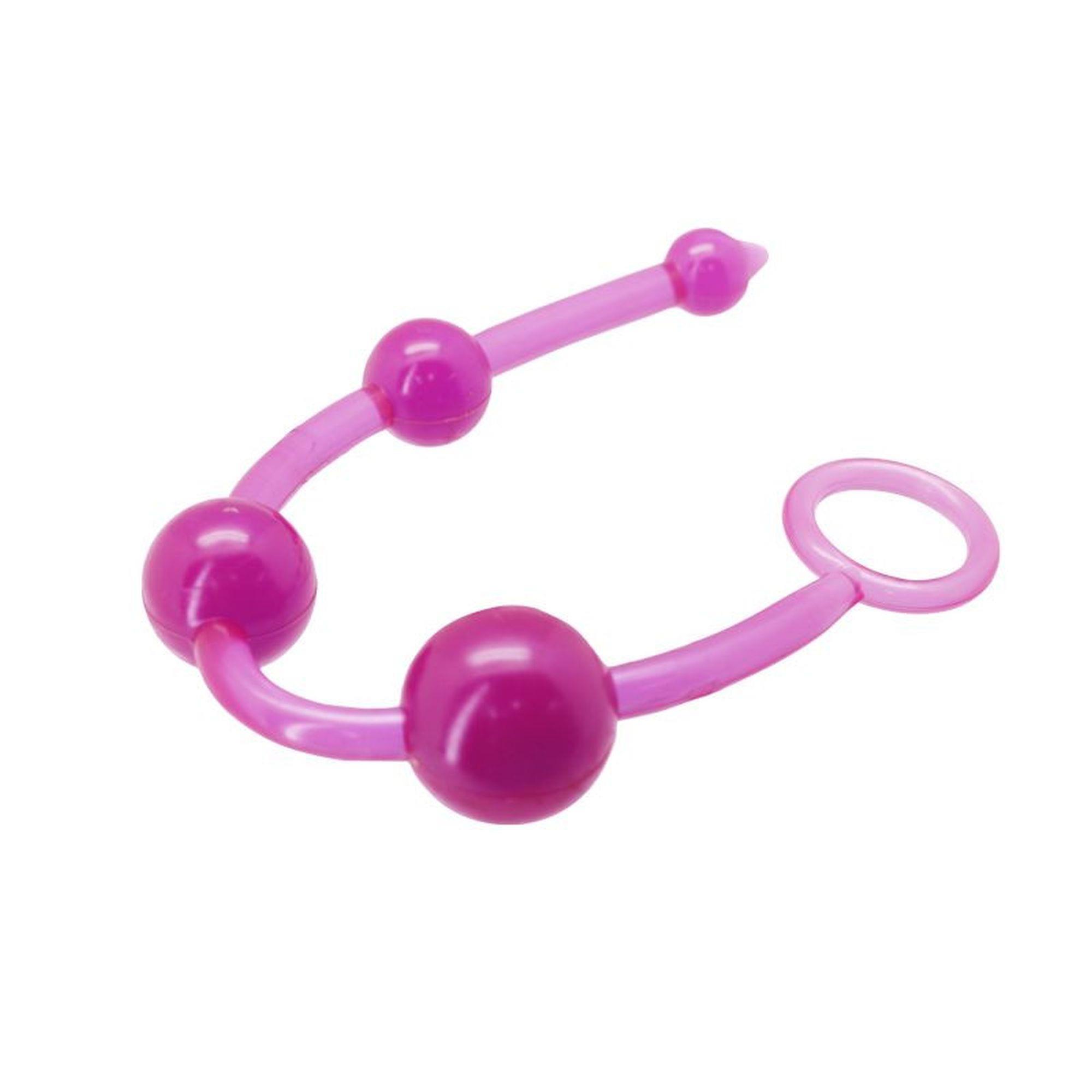 Анальні бусы Toyz4lovers Timeless Jelly, 20 см (фіолетовий)