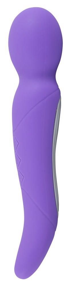 Универсальный массажёр Sweet Smile Rechargeable Dual Motor Vibe, 22 см (фиолетовый)