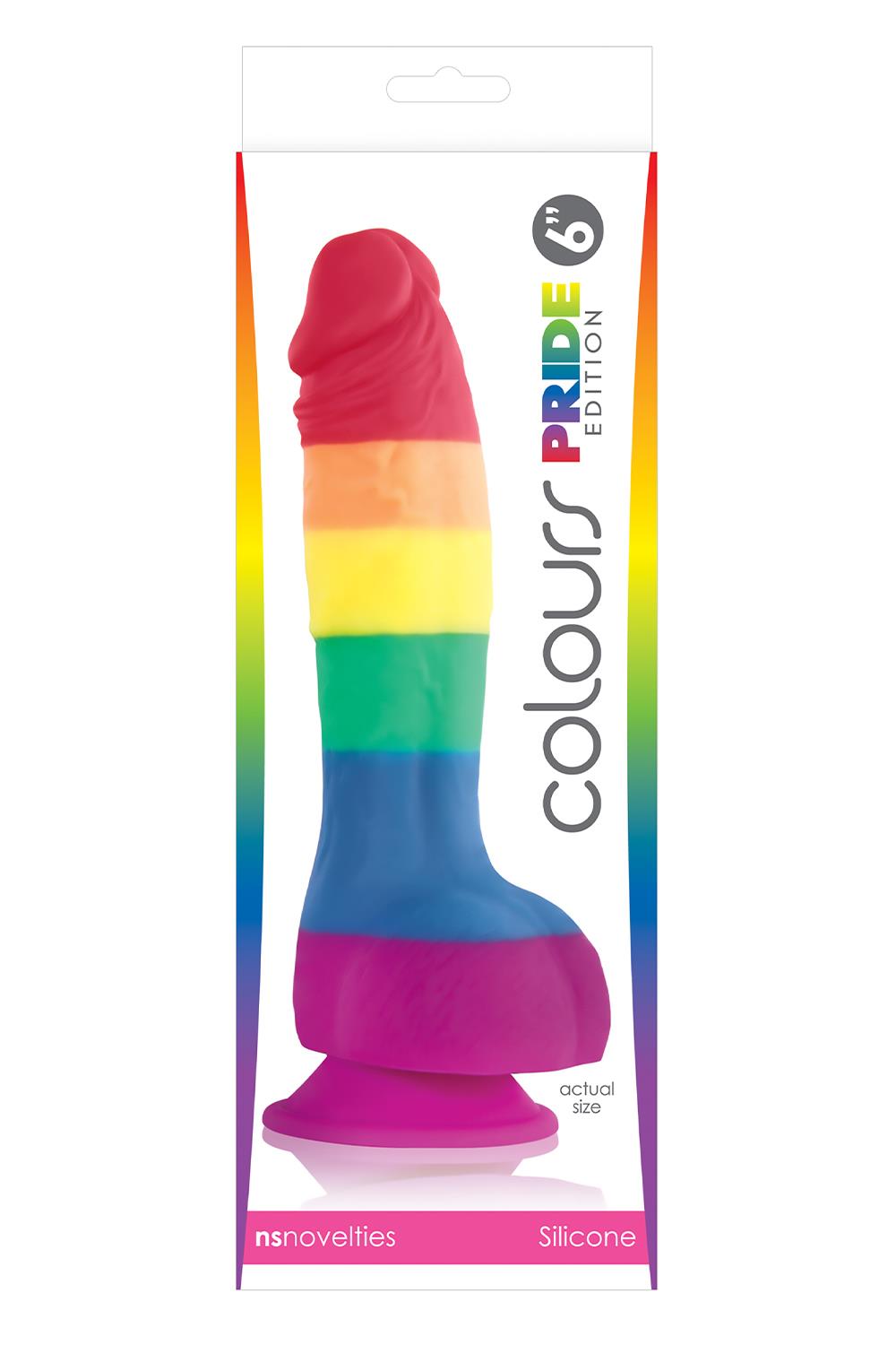 Фаллоимитатор Colours Pride Edition 6 Inch, 21 см (радужный)