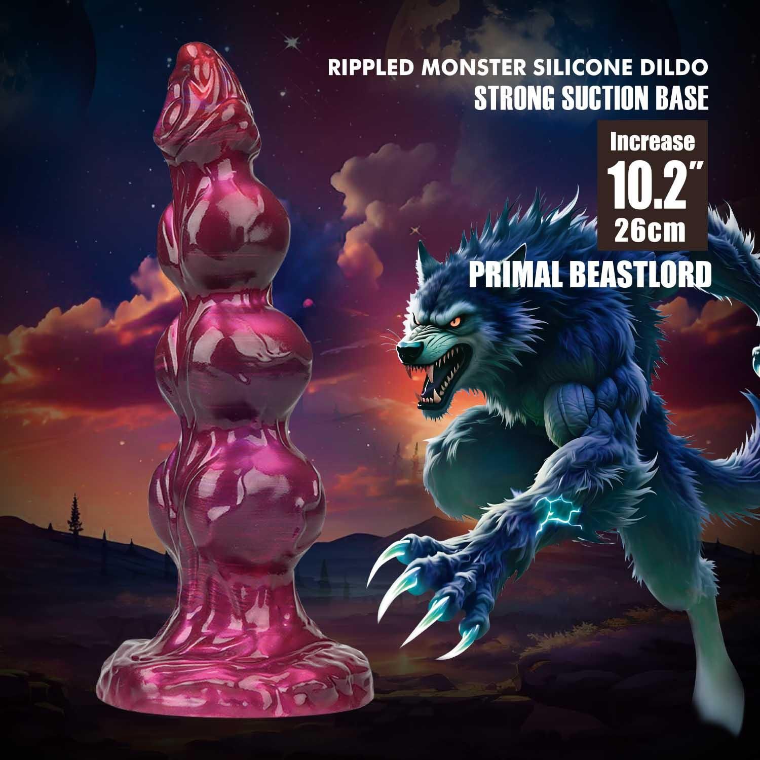 Фаллоимитатор Power Monsters Primal Beastlord, 26 см (мульти)