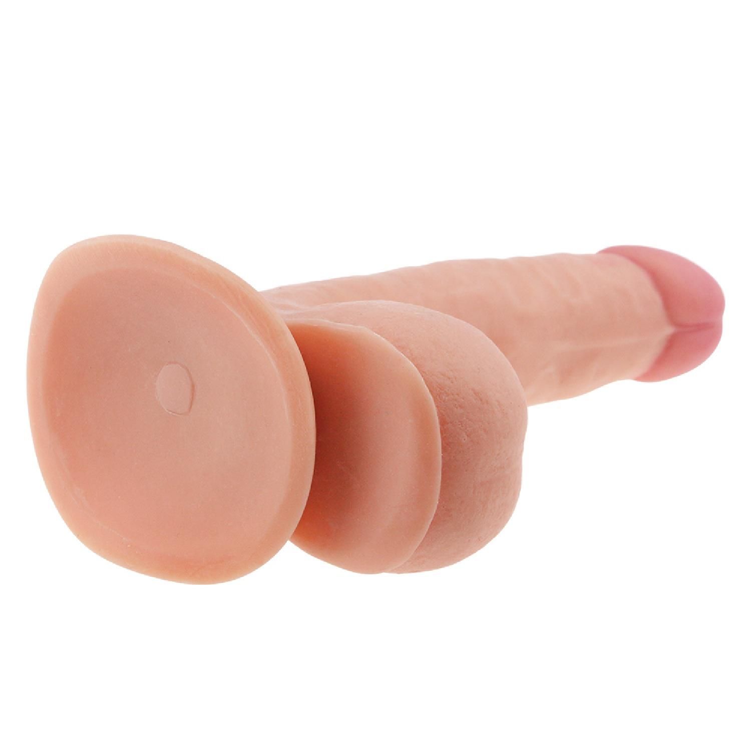 Реалистичный фаллоимитатор The Ultra Soft Dude 7.5", 18 см (телесный)