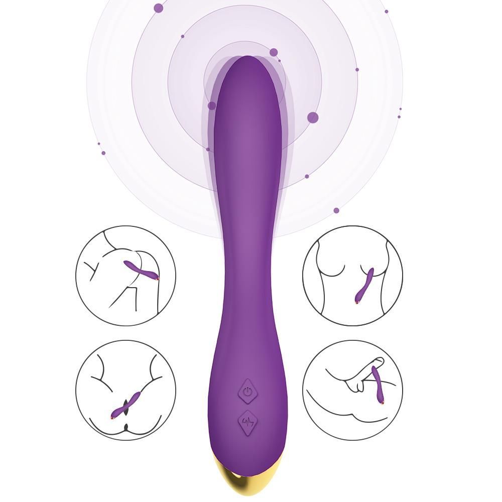 Вибратор B - Series Joy Flamingo, 22.2 см (фиолетовый)