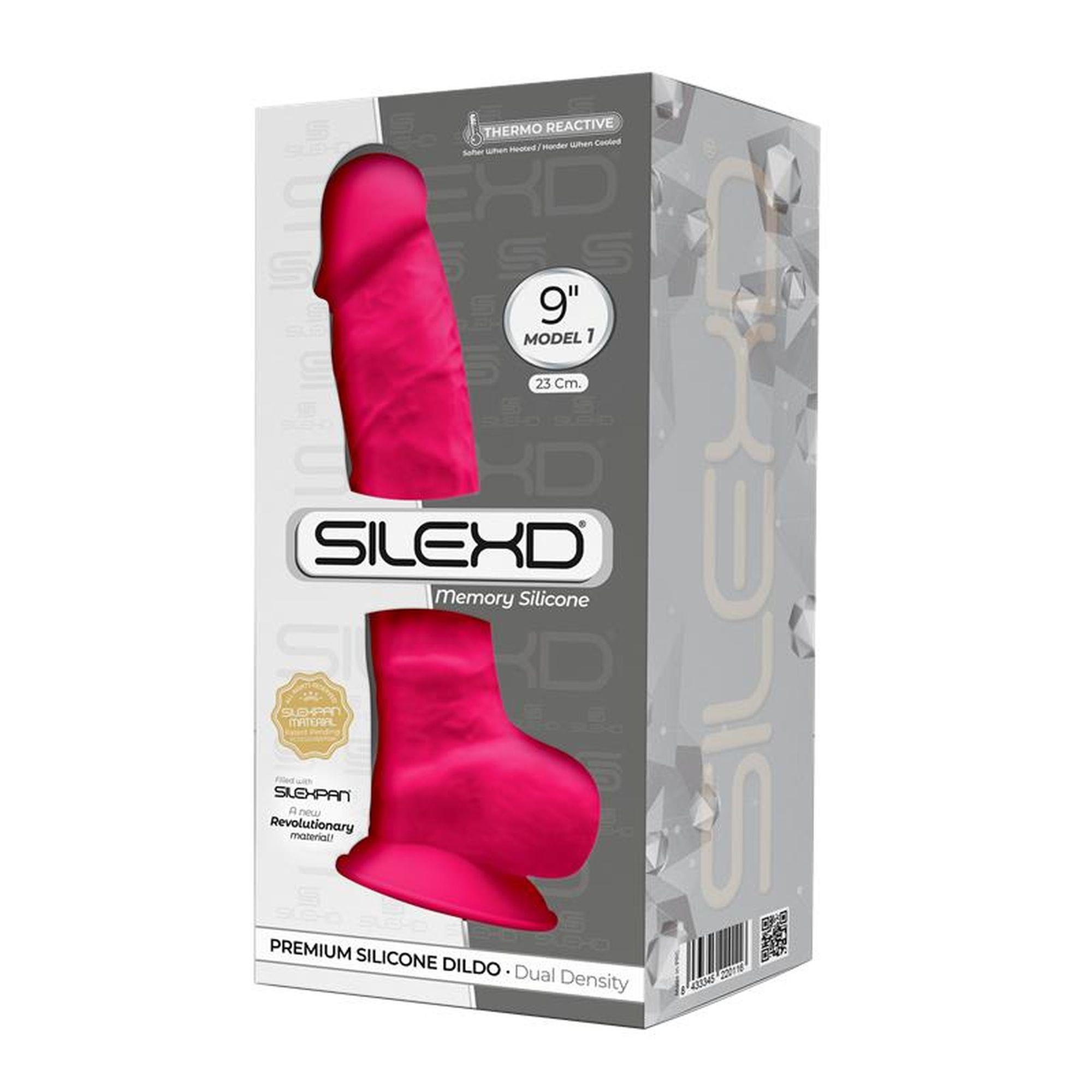 Фаллоимитатор Silexd Premium Silicone Dildo Model 1 Size 9, 23 см (розовый)