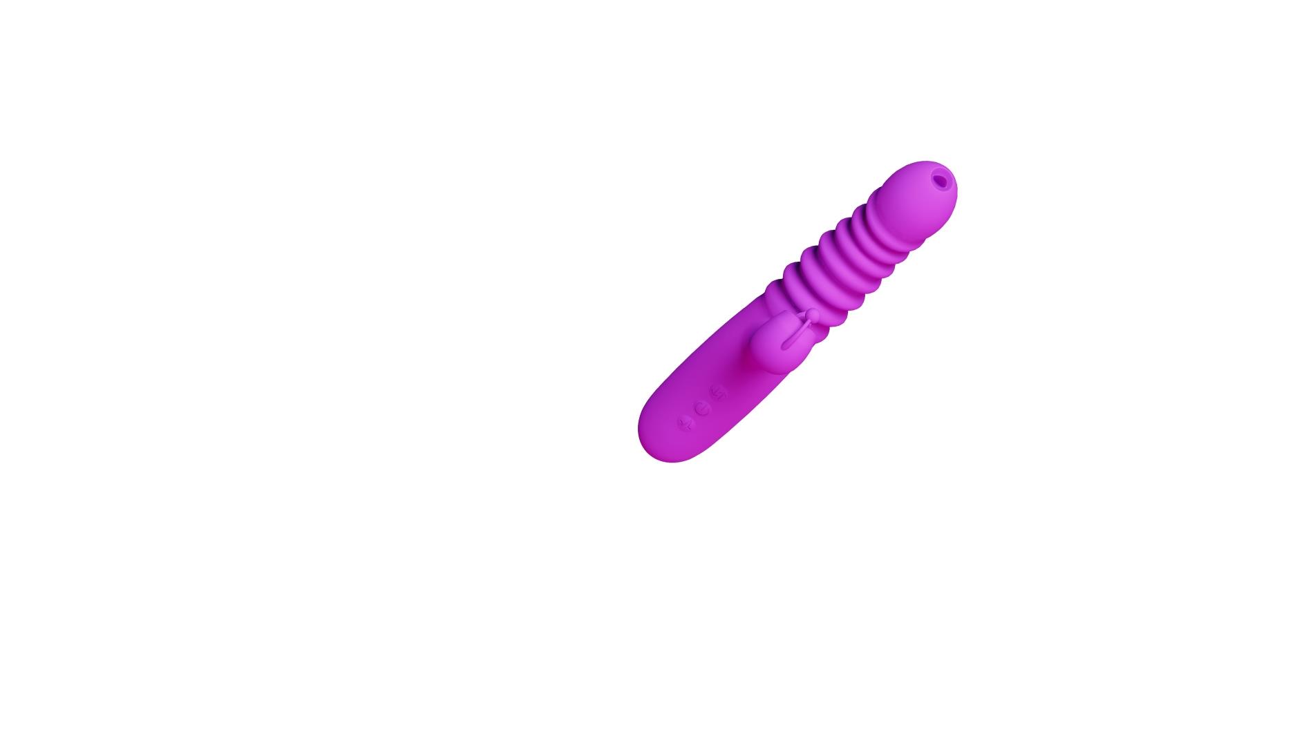 Boys of Toys Triple thruster - Wibrator B -, Fioletowy, 23 cm