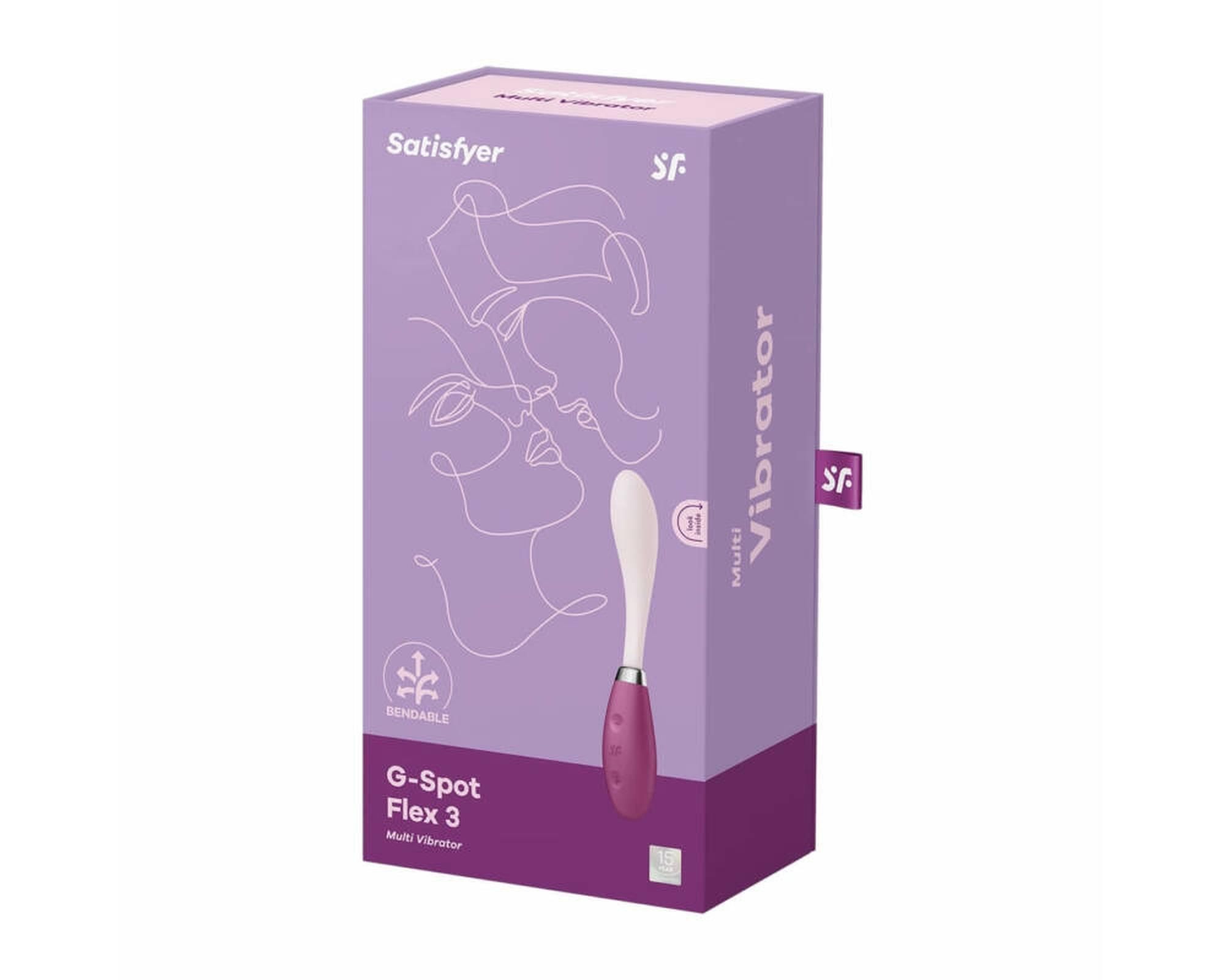Вібратор для точки G Satisfyer G-Spot Flex 3, 19,5 см (фіолетовий)