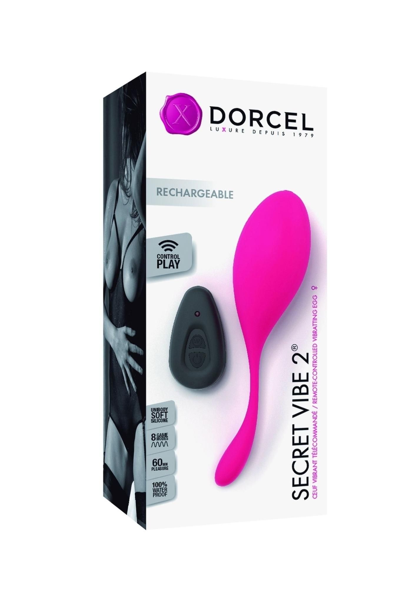 Виброяйцо Dorcel Secret Vibe 2, 14,5 см (розовый)