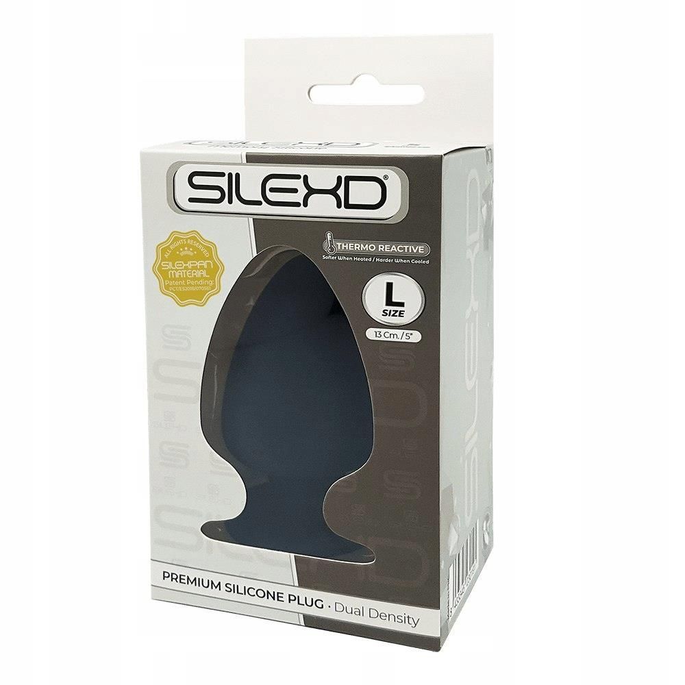 Анальна пробка SilexD Model 1 size L, 9,5 см (чорний)