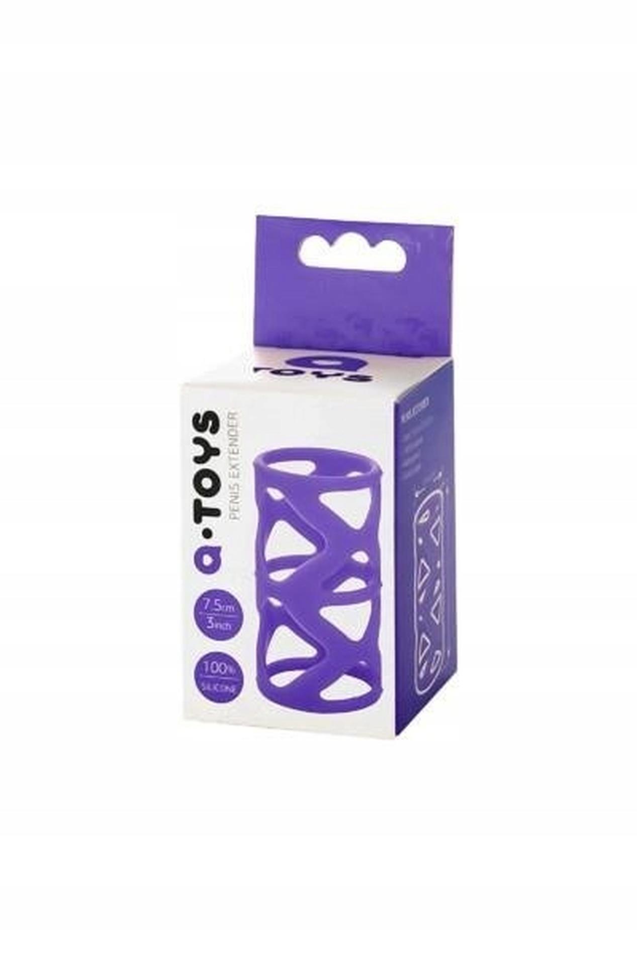 Насадка на пеніс A-Toys Toyfa, 7.5 см (фіолетовий)