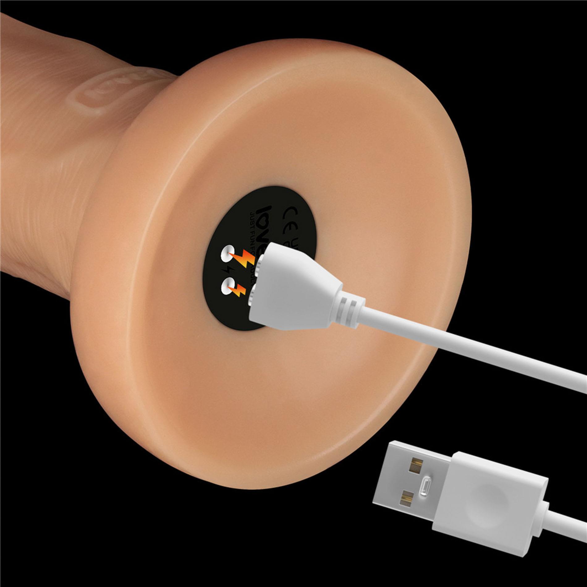 Вибратор Lovetoy Power Basics Cock 10'', 26,2 см (телесный)