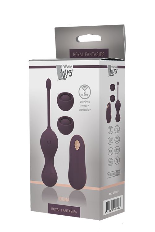 Вагинальные шарики Dream Toys Royal Fantasies Iduna, 16 см (фиолетовый)