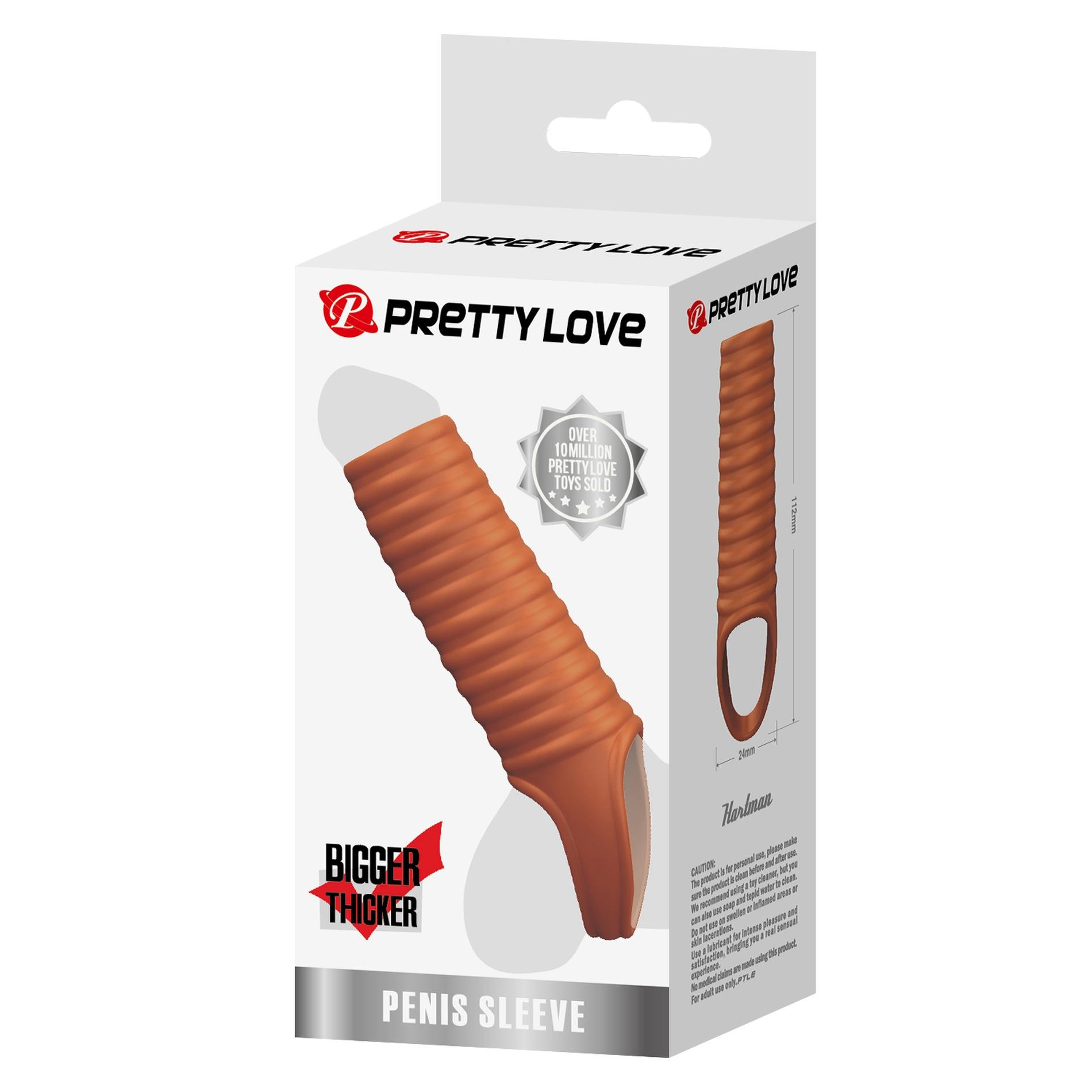 Насадка на пенис Pretty Love Penis Sleeve Hartman, 11.2 см (телесный)