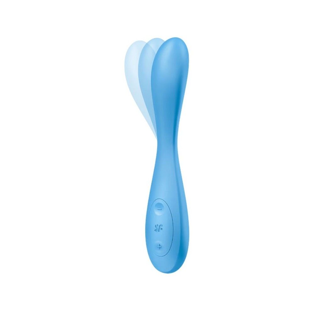 Вибратор Satisfyer G-Spot Flex 4+ Connect App, 19.5 см (голубой)
