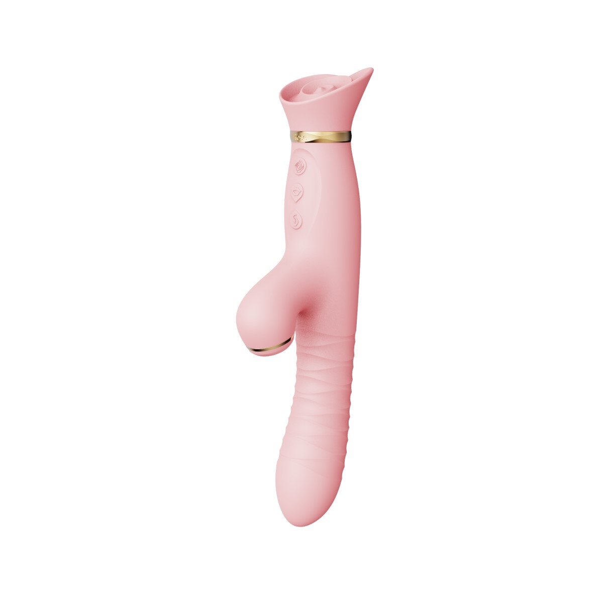 Вибратор-кролик Zalo Rose Rabbit Thruster, 25 см (светло-розовый)
