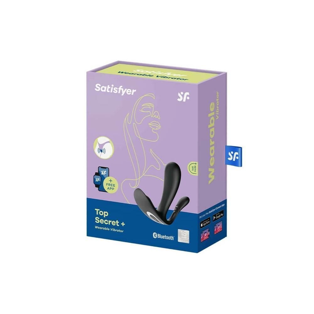 Вибратор Satisfyer Top Secret +, 11 см (черный)