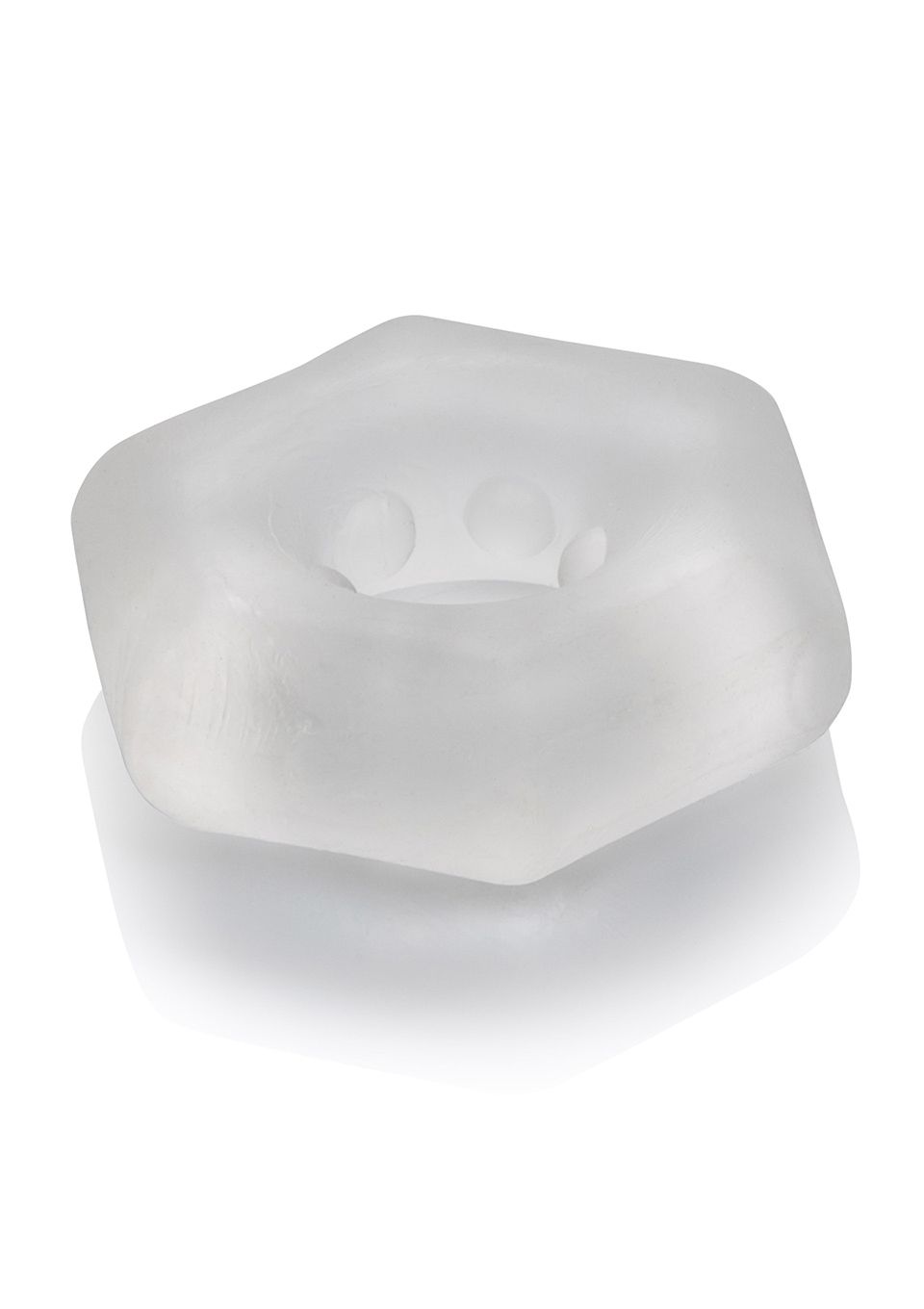 Эрекционное кольцо CalExotics Sexagon Enhancer, 4 см (прозрачный)