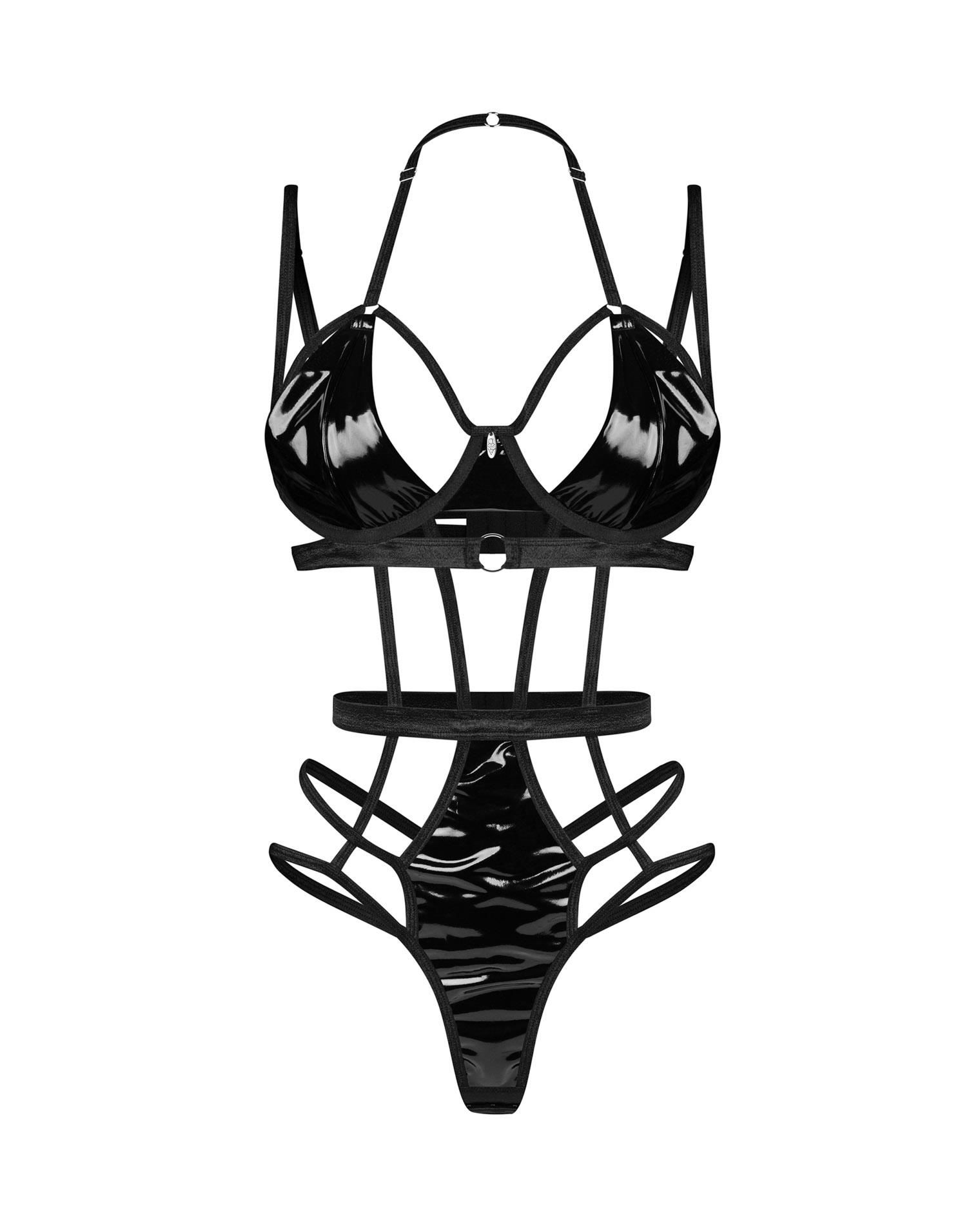 Боди Obsessive Keira Lise, S/M (черный)