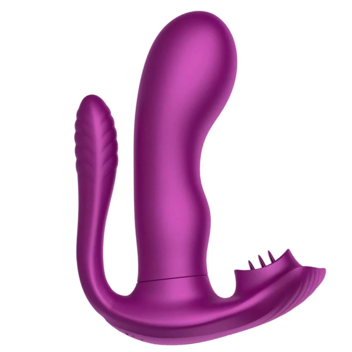 Wibrator B - Seria Cute Tongue, 12 cm (fioletowy)