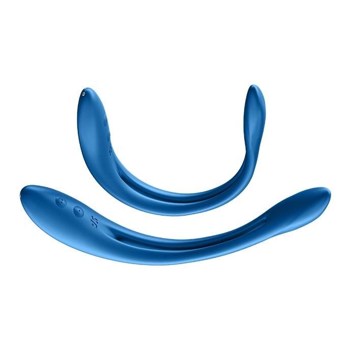 Вібратор Satisfyer Elastic Game, 20 см (блакитний)