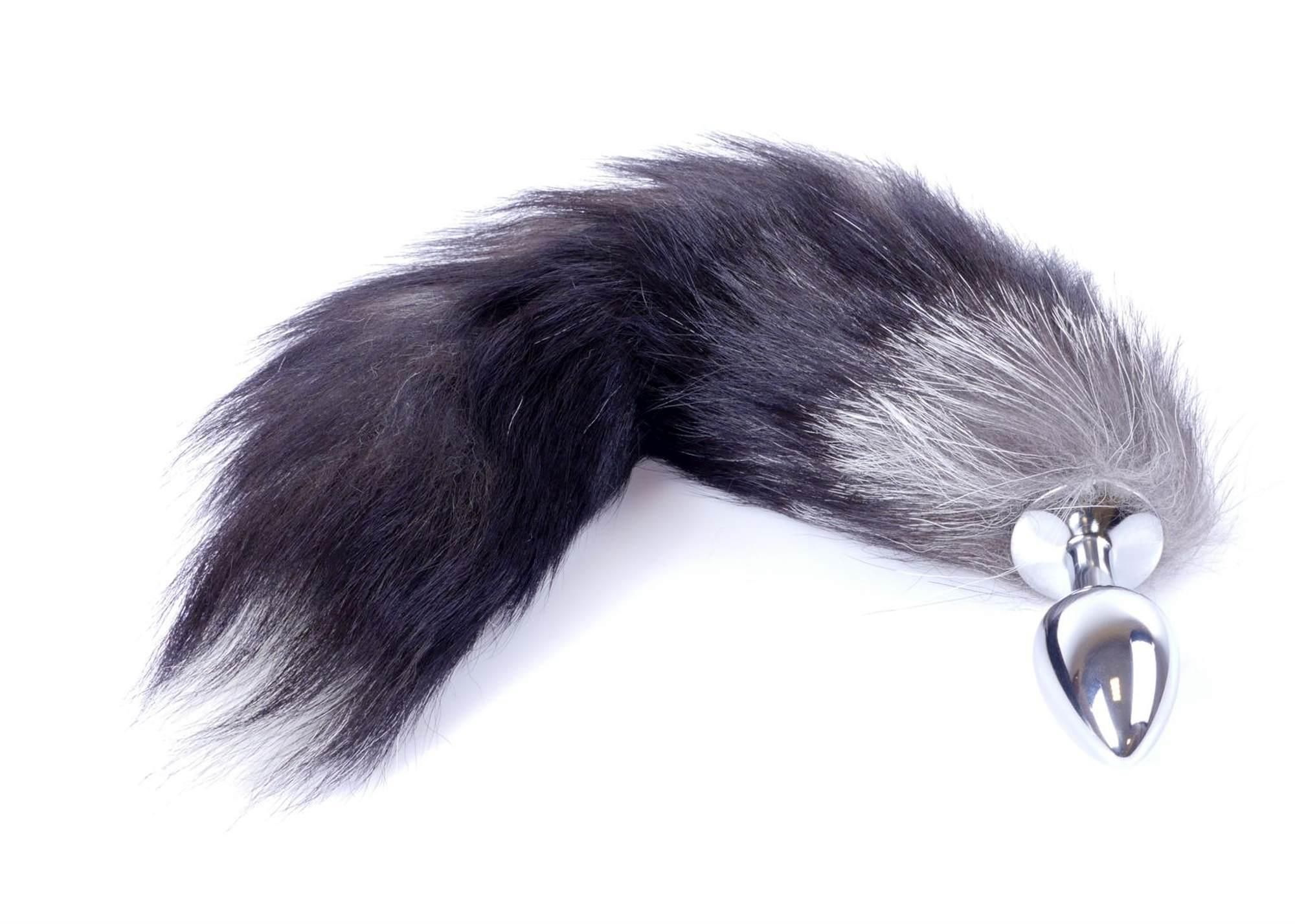 Korek analny Boss Fox TAIL Black XXL, 9 cm (czarny)