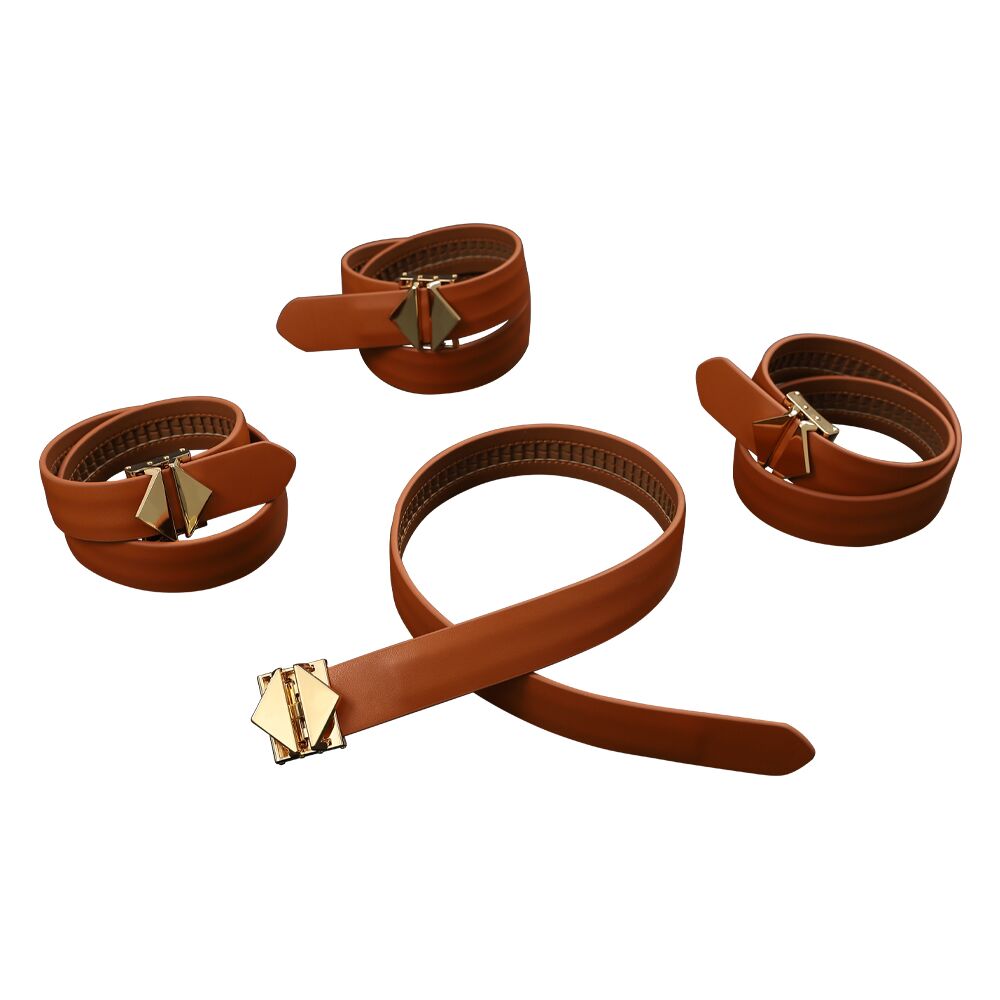 БДСМ набор Lockink Hogtie Set (коричневый)
