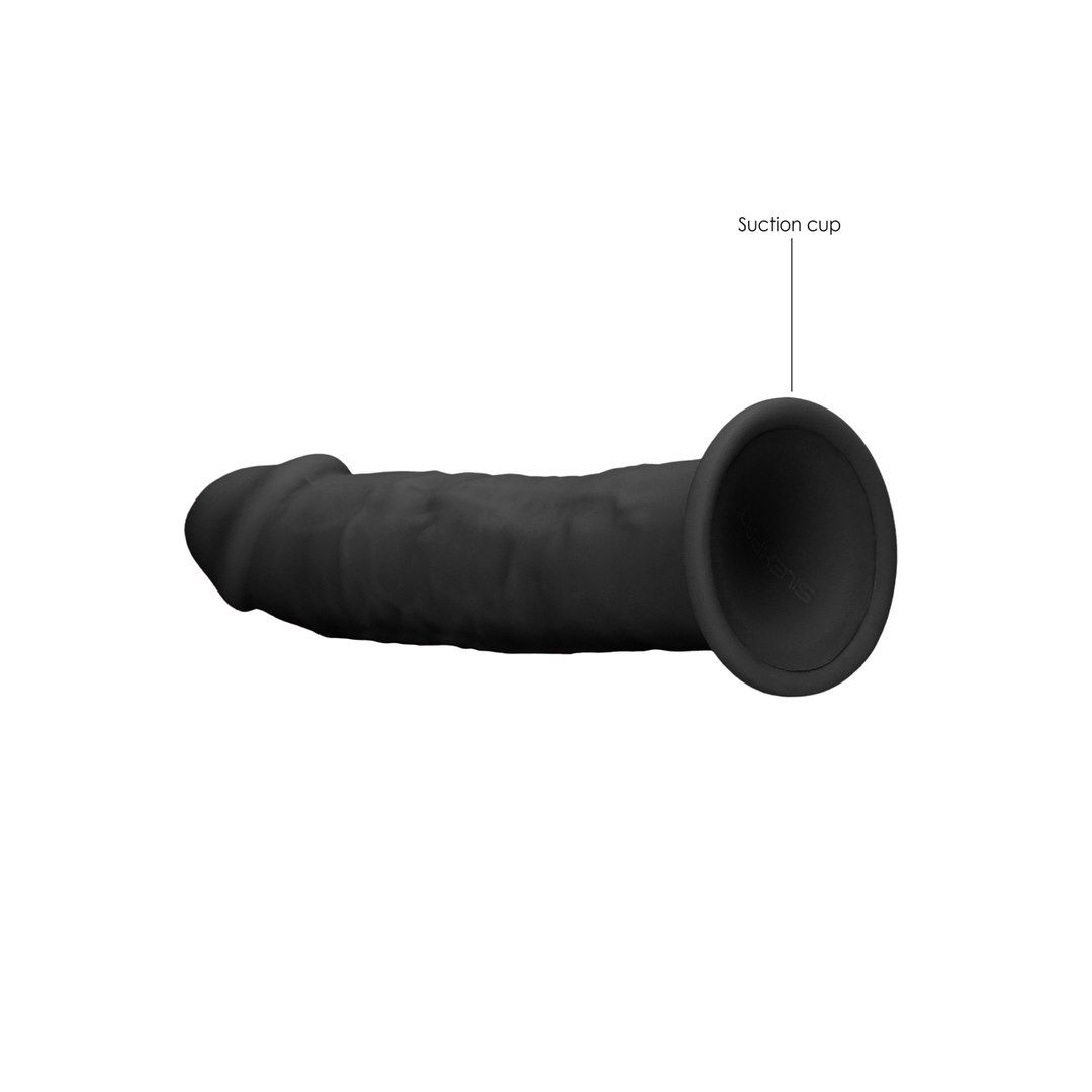 Dildo RealRock Ultra, 15 cm (czarny)