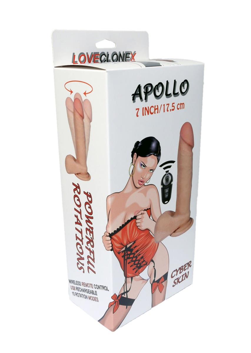 Вибратор B - Series Real Apollo 7", 20 см (телесный)