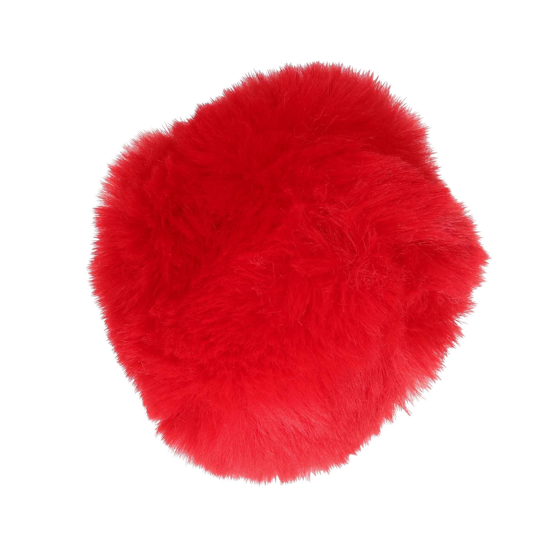 Korek analny Ouch! Bunny Tail, 13.5 cm (czerwony)