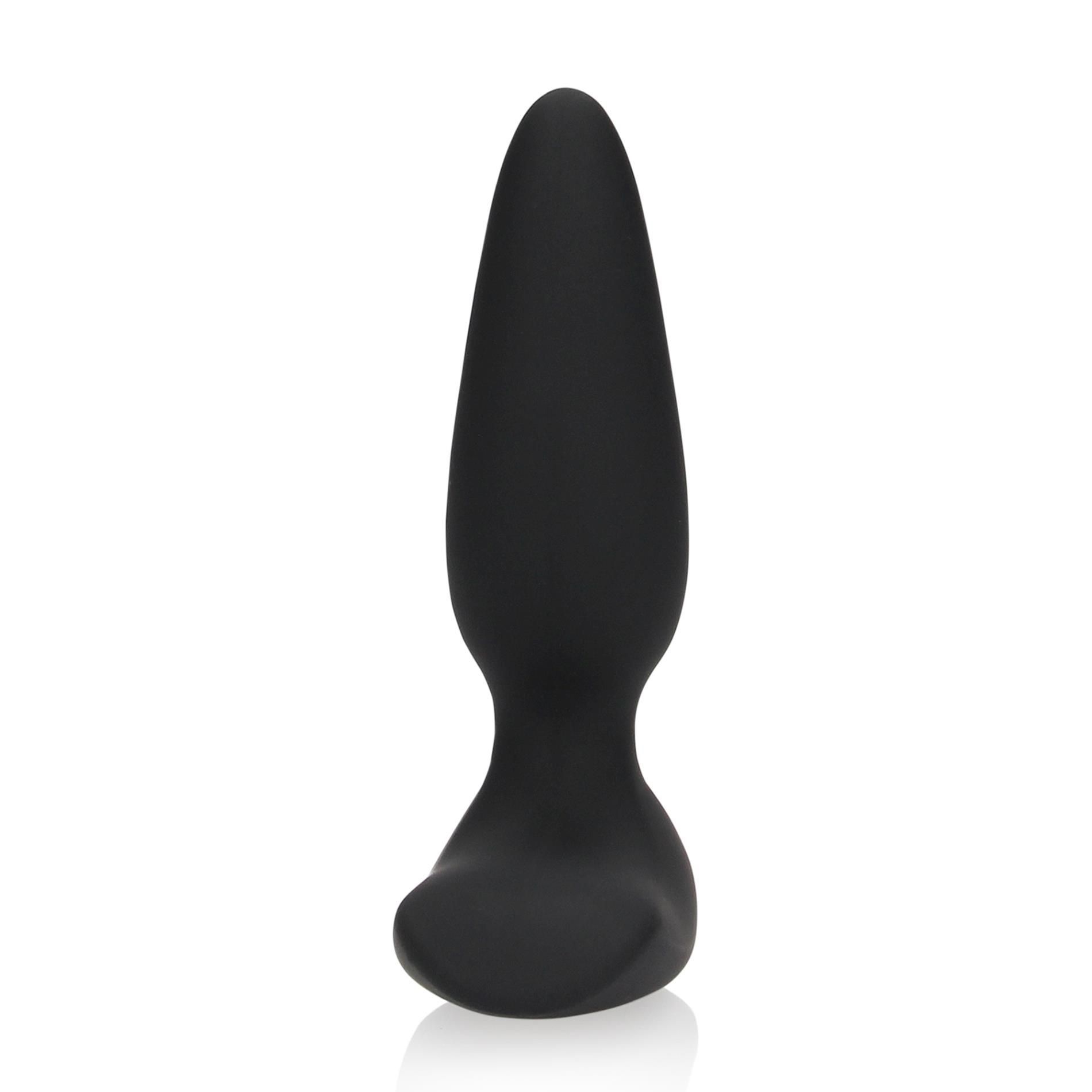 Korek analny Loveline Smooth Plug, 11 cm (czarny)
