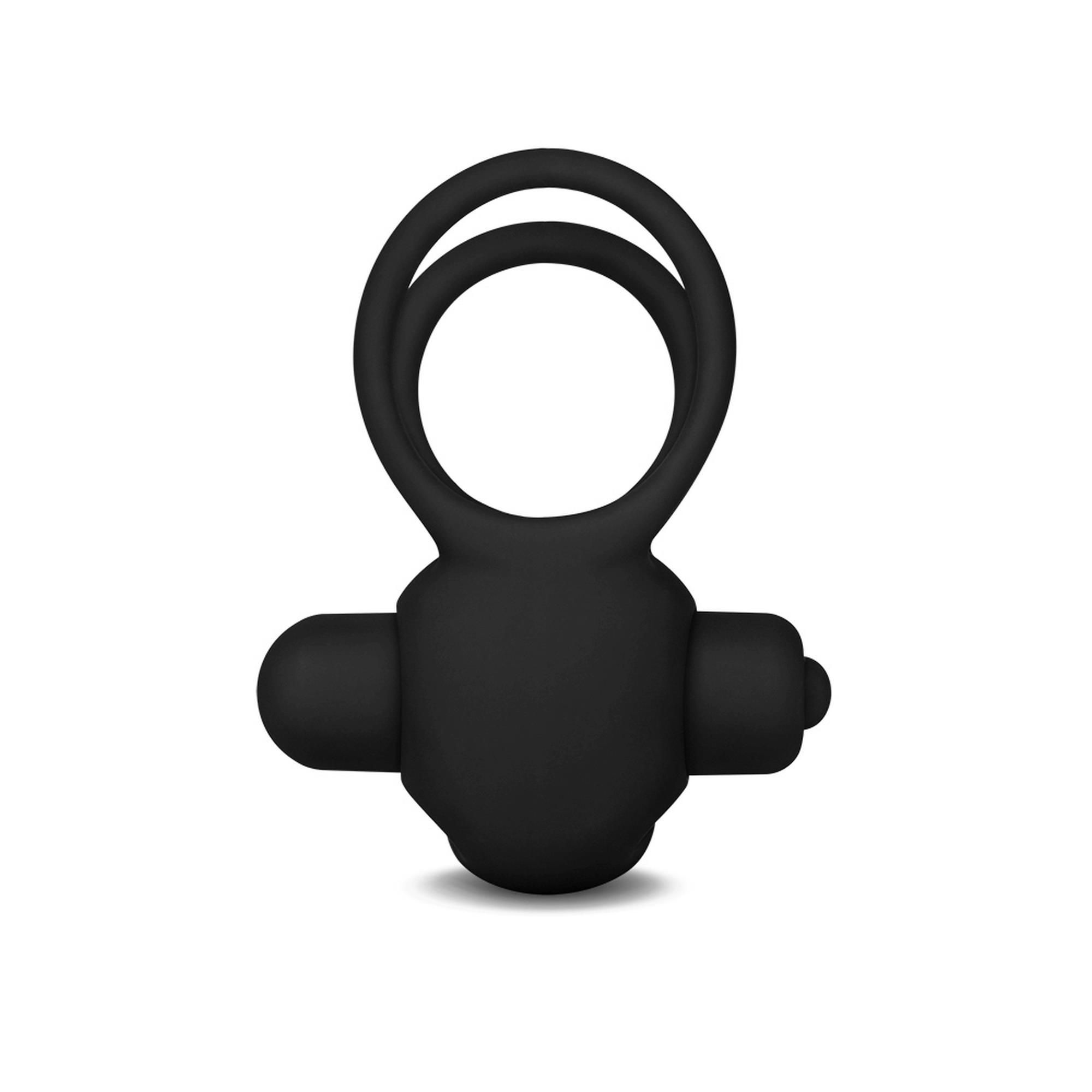 Эрекционное кольцо Lovetoy Power Clit Duo, 7.5 см (черный)
