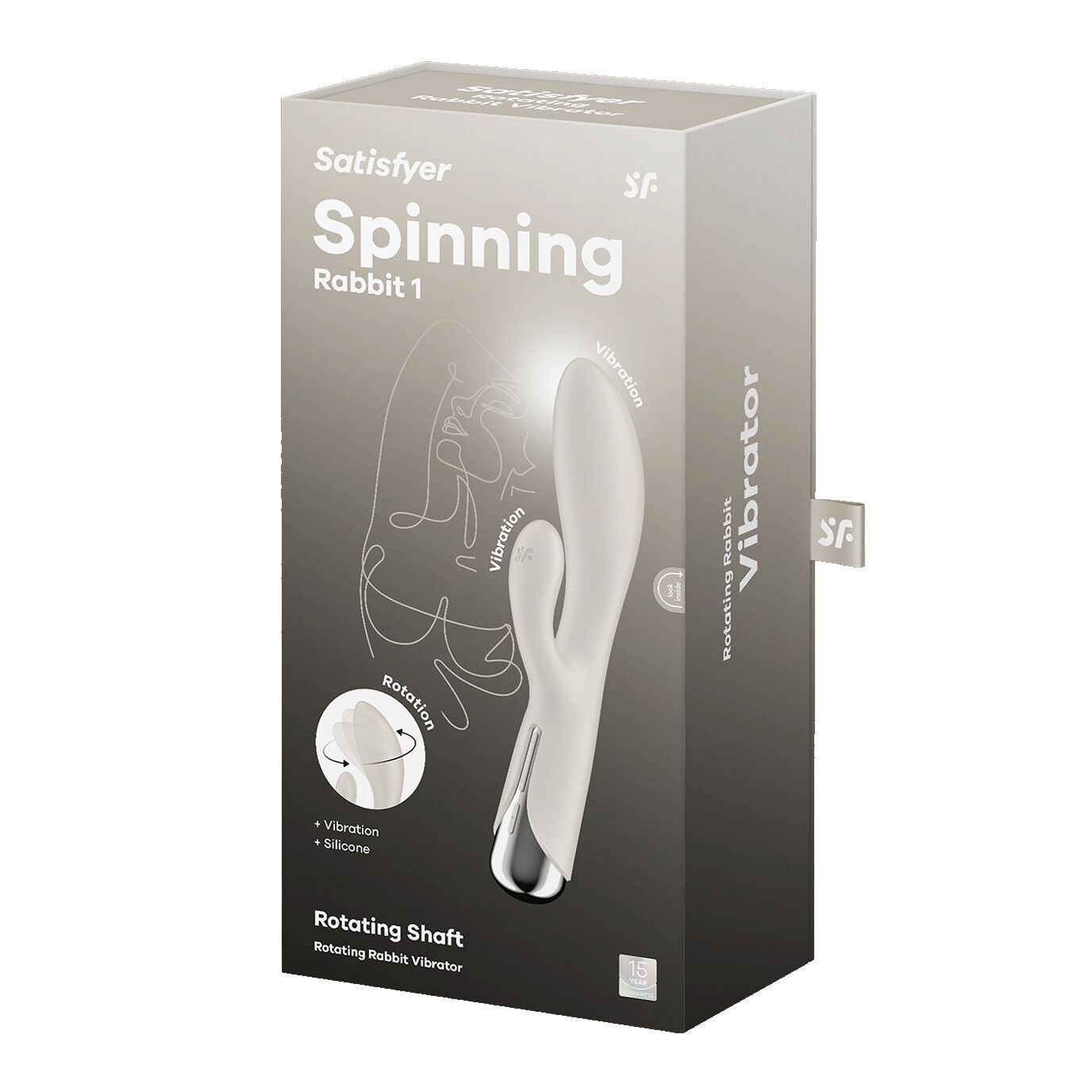 Вибратор-кролик Satisfyer Spinning Rabbit 1, 20 см (белый)