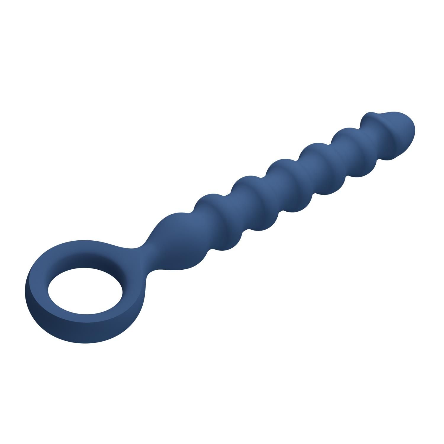 Dildo analne Mr. Play George Penis Anal Bead, 28.5 cm (niebieski)