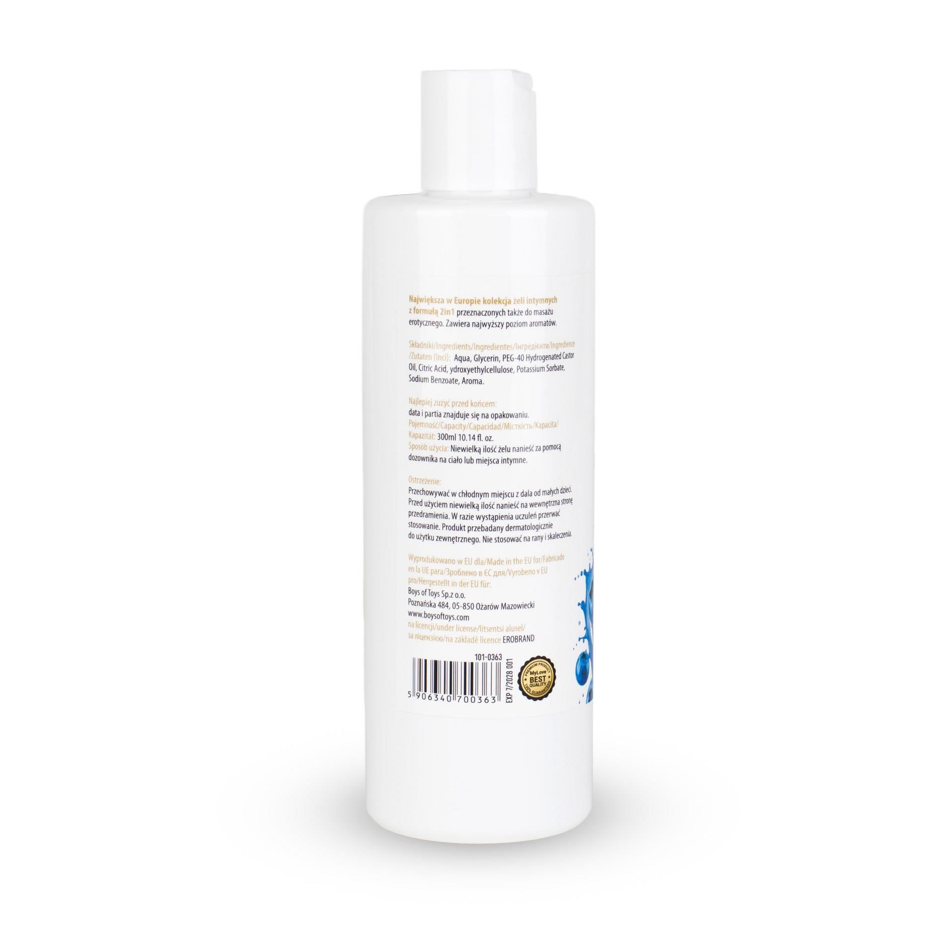 Лубрикант MyLove Aroma Series Intim&Massage 2in1 Blueberry, 300 мл