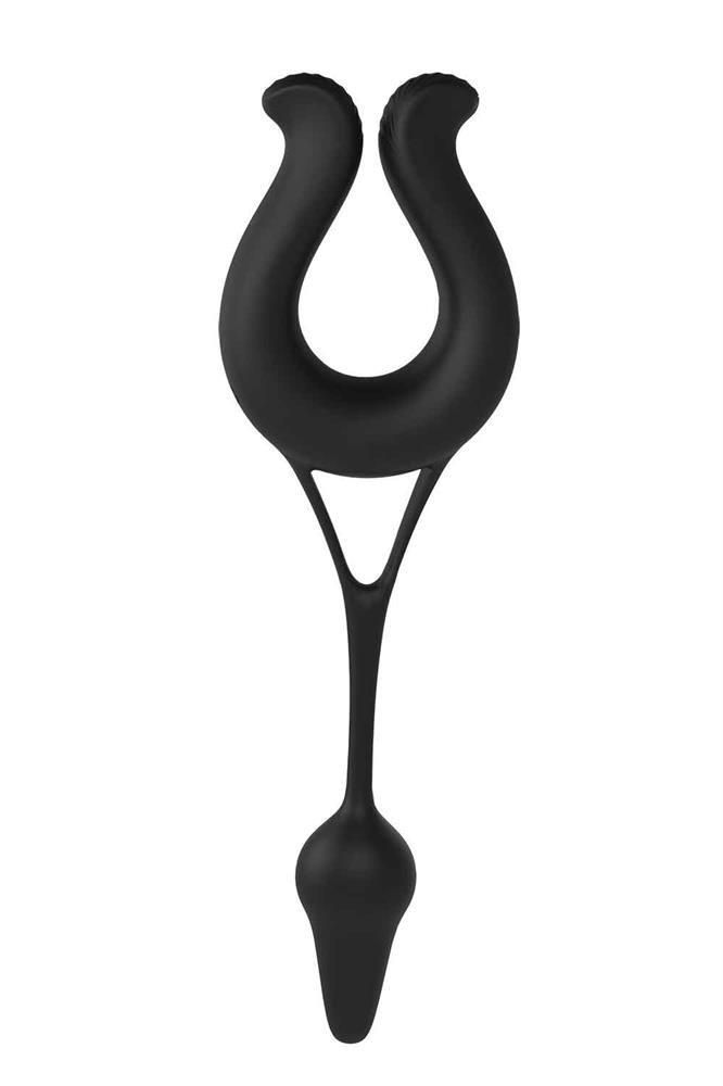 Вибратор Dream Toys Rings of Love Remote Multi Teaser, 23 см (черный)