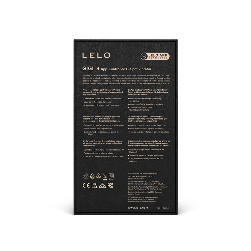 Вибратор Lelo Gigi 3, 16.3 см (голубой)