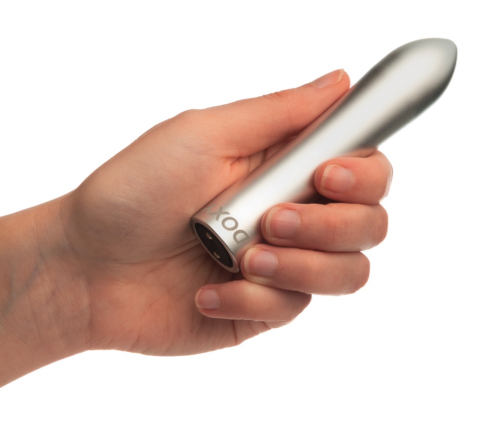 Вибратор Doxy Bullet, 12 см (серебристый)